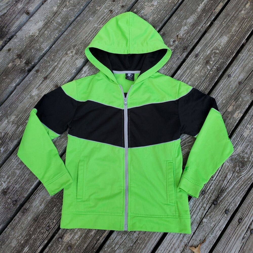 Starter Youth Size Large (10/12) PULLOVER Track Jacket Damaged Zipper